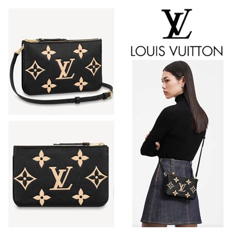 lv double zip pochette price|louis vuitton zip pouch.